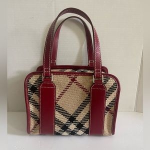 BURBERRY: Rare Burberry London Blue Label Nova Check Mini Tote